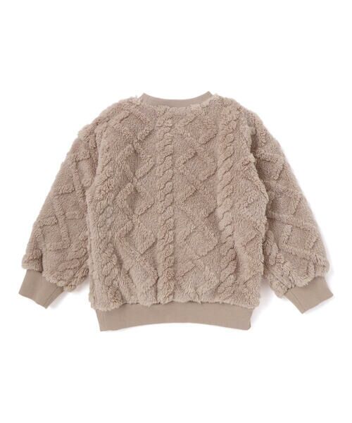 SLAP SLIP / スラップ スリップ スウェット | 【お揃い】フラップポケット付きケーブルボアトレーナー(80~130cm) | 詳細7