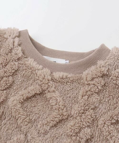 SLAP SLIP / スラップ スリップ スウェット | 【お揃い】フラップポケット付きケーブルボアトレーナー(80~130cm) | 詳細8