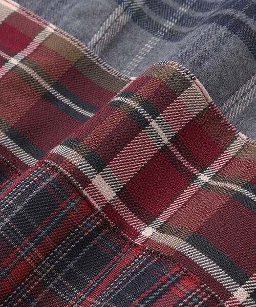 SLAP SLIP / スラップ スリップ スウェット | 【裏起毛】胸ポケット付きチェック切り替えトレーナー(80~130cm) | 詳細12