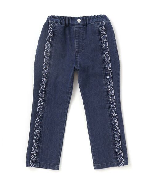 SLAP SLIP / スラップ スリップ チノ・ワークパンツ | 【裏微起毛】スカラップ刺しゅうフリルロングパンツ(80~130cm) | 詳細4