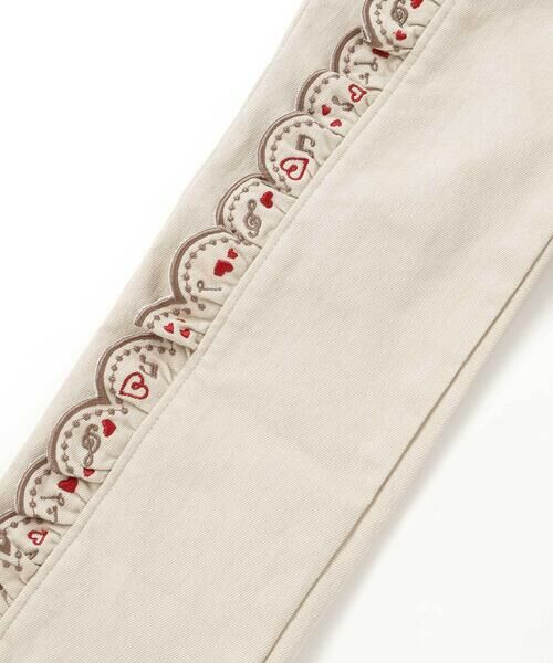 SLAP SLIP / スラップ スリップ チノ・ワークパンツ | 【裏微起毛】スカラップ刺しゅうフリルロングパンツ(80~130cm) | 詳細17