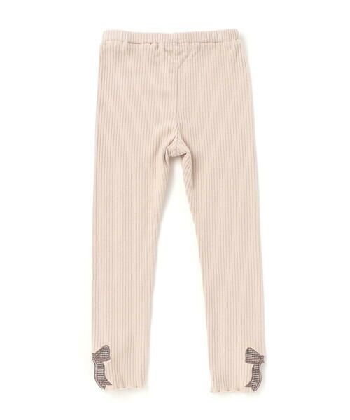 SLAP SLIP / スラップ スリップ レギンス・スパッツ | 裾リボンパッチ刺しゅうレギンス(80~130cm) | 詳細2