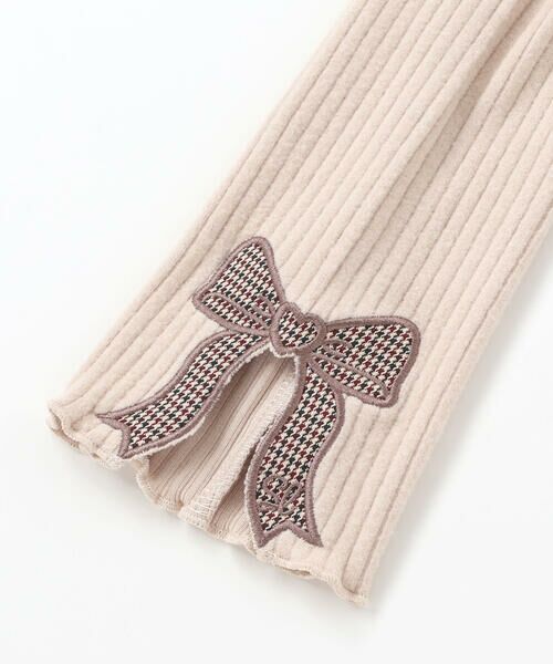 SLAP SLIP / スラップ スリップ レギンス・スパッツ | 裾リボンパッチ刺しゅうレギンス(80~130cm) | 詳細3
