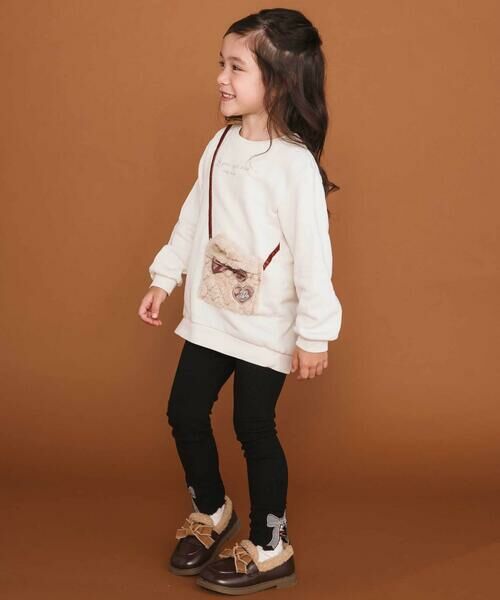 SLAP SLIP / スラップ スリップ レギンス・スパッツ | 裾リボンパッチ刺しゅうレギンス(80~130cm) | 詳細5