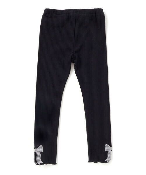 SLAP SLIP / スラップ スリップ レギンス・スパッツ | 裾リボンパッチ刺しゅうレギンス(80~130cm) | 詳細8