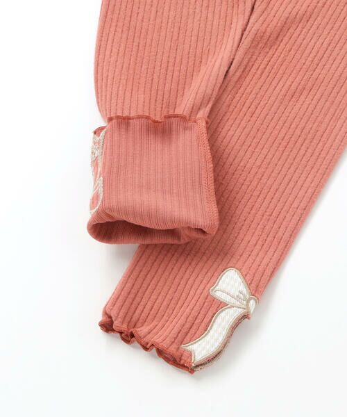 SLAP SLIP / スラップ スリップ レギンス・スパッツ | 裾リボンパッチ刺しゅうレギンス(80~130cm) | 詳細13