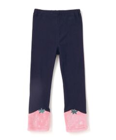 SLAP SLIP / スラップ スリップ レギンス・スパッツ | イチゴネコウサギアニマル裾ボア切り替えレギンス(80~120cm)