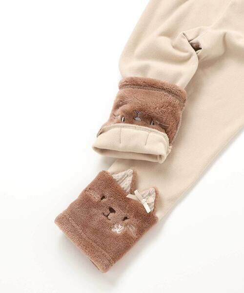 SLAP SLIP / スラップ スリップ レギンス・スパッツ | イチゴネコウサギアニマル裾ボア切り替えレギンス(80~120cm) | 詳細5