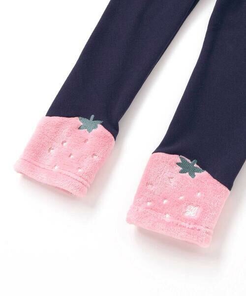 SLAP SLIP / スラップ スリップ レギンス・スパッツ | イチゴネコウサギアニマル裾ボア切り替えレギンス(80~120cm) | 詳細11