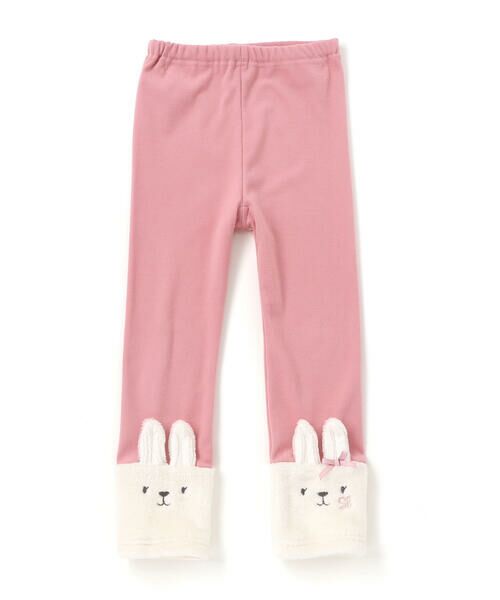 SLAP SLIP / スラップ スリップ レギンス・スパッツ | イチゴネコウサギアニマル裾ボア切り替えレギンス(80~120cm) | 詳細16