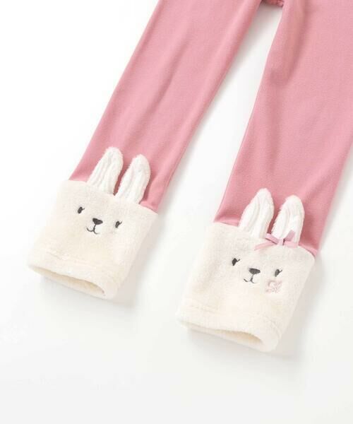 SLAP SLIP / スラップ スリップ レギンス・スパッツ | イチゴネコウサギアニマル裾ボア切り替えレギンス(80~120cm) | 詳細18