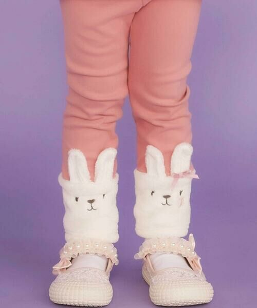 SLAP SLIP / スラップ スリップ レギンス・スパッツ | イチゴネコウサギアニマル裾ボア切り替えレギンス(80~120cm) | 詳細14