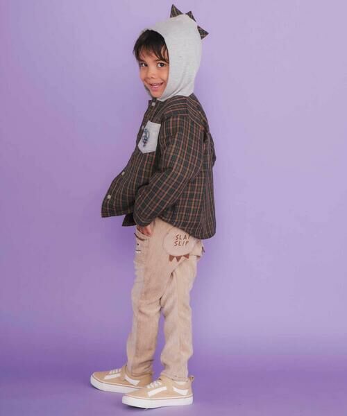 SLAP SLIP / スラップ スリップ チノ・ワークパンツ | 恐竜ポケットロングパンツ(80~120cm) | 詳細4