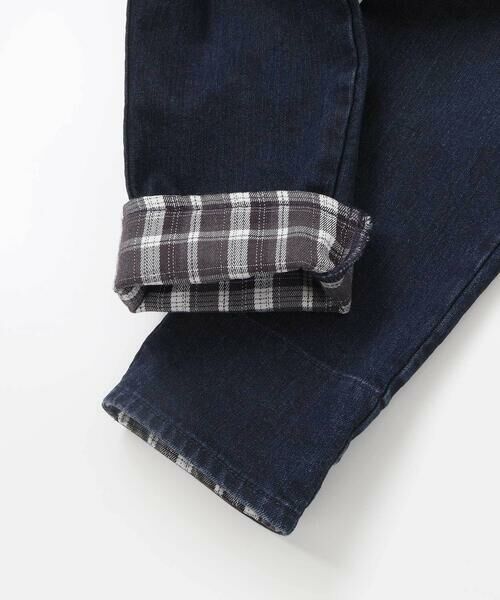 SLAP SLIP / スラップ スリップ チノ・ワークパンツ | 【裏微起毛】折り返し裾チェックロングパンツ(80~130cm) | 詳細9