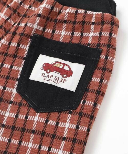 SLAP SLIP / スラップ スリップ チノ・ワークパンツ | 【リバーシブル】無地チェックロングパンツ(80~130cm) | 詳細6