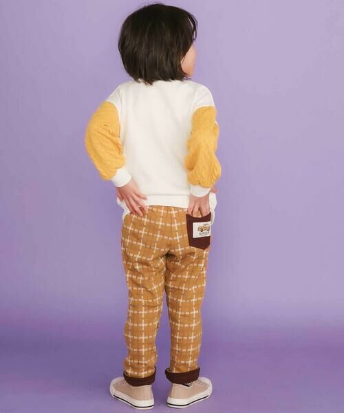SLAP SLIP / スラップ スリップ チノ・ワークパンツ | 【リバーシブル】無地チェックロングパンツ(80~130cm) | 詳細9