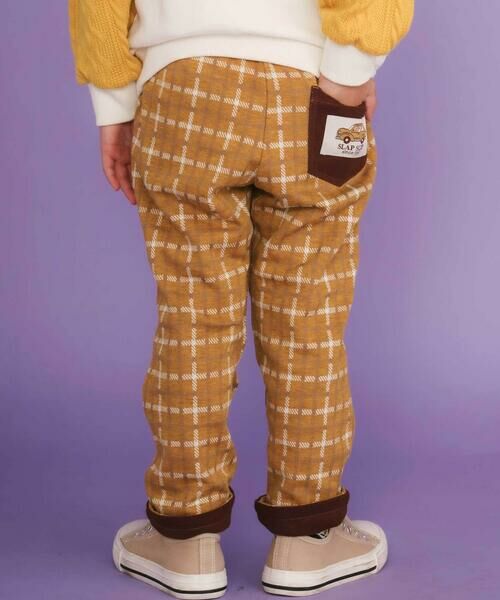 SLAP SLIP / スラップ スリップ チノ・ワークパンツ | 【リバーシブル】無地チェックロングパンツ(80~130cm) | 詳細10