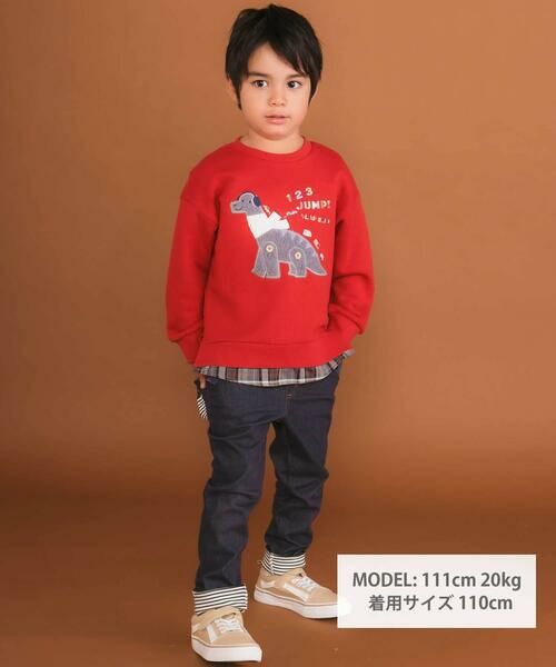 SLAP SLIP / スラップ スリップ チノ・ワークパンツ | 裏微起毛フラップポケットロングパンツ(80~130cm) | 詳細1