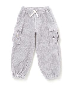 SLAP SLIP / スラップ スリップ チノ・ワークパンツ | ロケット＆ロボットポケット刺しゅうニットコールカーゴパンツ(80~130cm)