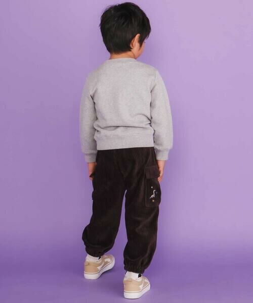 SLAP SLIP / スラップ スリップ チノ・ワークパンツ | ロケット＆ロボットポケット刺しゅうニットコールカーゴパンツ(80~130cm) | 詳細2