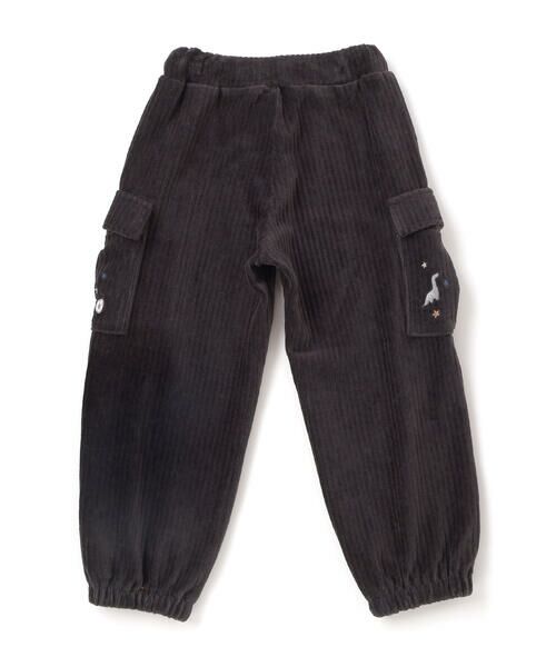 SLAP SLIP / スラップ スリップ チノ・ワークパンツ | ロケット＆ロボットポケット刺しゅうニットコールカーゴパンツ(80~130cm) | 詳細5