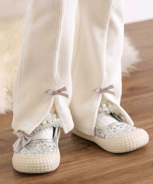 SLAP SLIP / スラップ スリップ チノ・ワークパンツ | スカラップポケットフロントタック裾スリットロングパンツ(80~130cm) | 詳細2