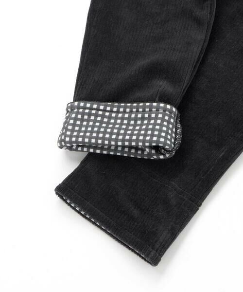 SLAP SLIP / スラップ スリップ チノ・ワークパンツ | 消防車恐竜おしりパッチ折り返し裾チェックロングパンツ(80~130cm) | 詳細8