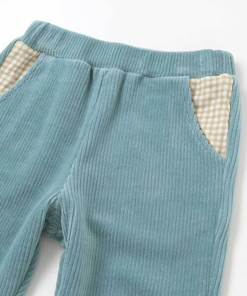 SLAP SLIP / スラップ スリップ チノ・ワークパンツ | 消防車恐竜おしりパッチ折り返し裾チェックロングパンツ(80~130cm) | 詳細11