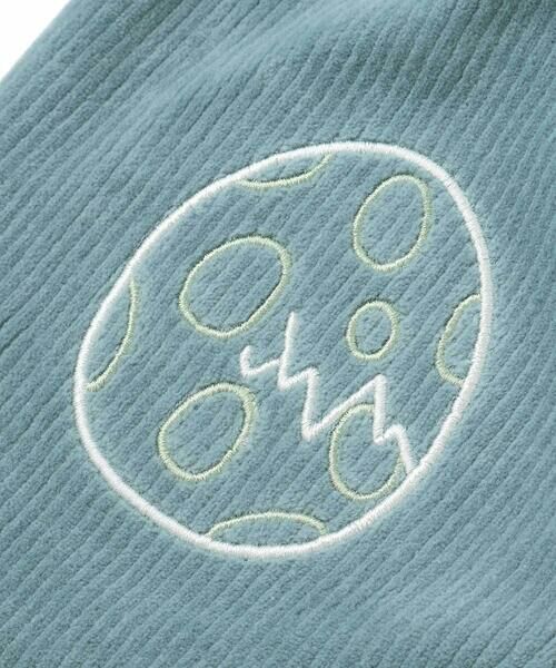 SLAP SLIP / スラップ スリップ チノ・ワークパンツ | 消防車恐竜おしりパッチ折り返し裾チェックロングパンツ(80~130cm) | 詳細13