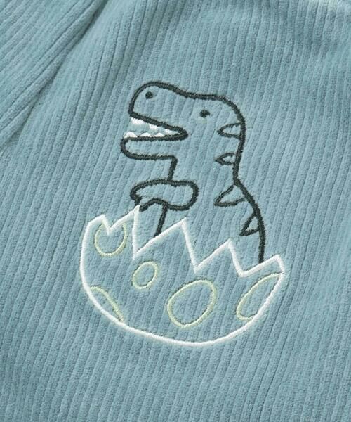 SLAP SLIP / スラップ スリップ チノ・ワークパンツ | 消防車恐竜おしりパッチ折り返し裾チェックロングパンツ(80~130cm) | 詳細14