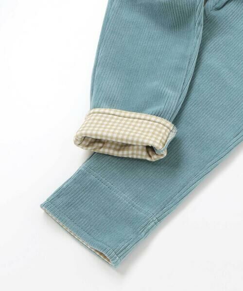 SLAP SLIP / スラップ スリップ チノ・ワークパンツ | 消防車恐竜おしりパッチ折り返し裾チェックロングパンツ(80~130cm) | 詳細15