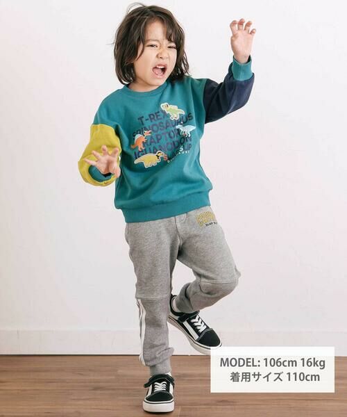 SLAP SLIP / スラップ スリップ チノ・ワークパンツ | 切替サイドラインロングパンツ(80~130cm) | 詳細12