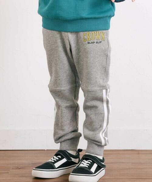 SLAP SLIP/スラップ スリップ 切替サイドラインロングパンツ(80~130cm) グレー 110cm SLAP SLIP/スラップ スリップ 切替サイドラインロングパンツ(80~130cm) グレー 110cm