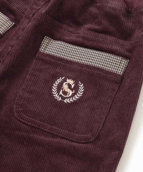 SLAP SLIP / スラップ スリップ チノ・ワークパンツ | パイピングチェックサイドラインロングパンツ(80~130cm) | 詳細14