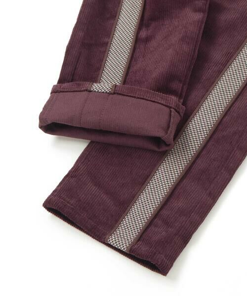 SLAP SLIP / スラップ スリップ チノ・ワークパンツ | パイピングチェックサイドラインロングパンツ(80~130cm) | 詳細16