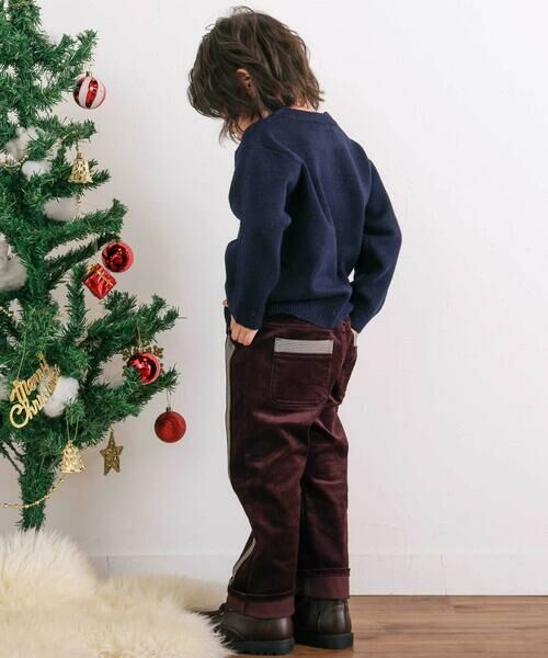 SLAP SLIP / スラップ スリップ チノ・ワークパンツ | パイピングチェックサイドラインロングパンツ(80~130cm) | 詳細8