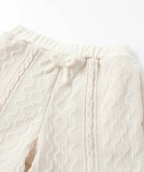 SLAP SLIP / スラップ スリップ ショート・ハーフ・半端丈パンツ | ウサギネコアニマルふわふわボアポケットケーブルニットショートパンツ(90~130cm) | 詳細7