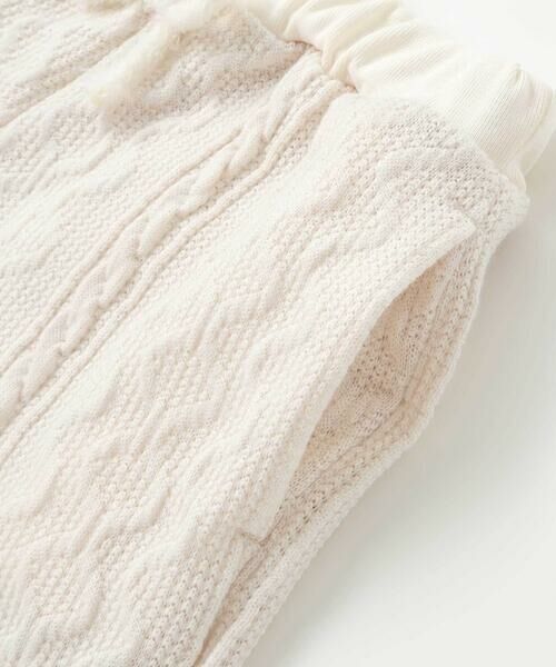 SLAP SLIP / スラップ スリップ ショート・ハーフ・半端丈パンツ | ウサギネコアニマルふわふわボアポケットケーブルニットショートパンツ(90~130cm) | 詳細9