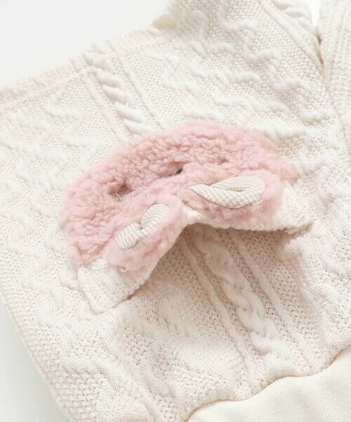 SLAP SLIP / スラップ スリップ ショート・ハーフ・半端丈パンツ | ウサギネコアニマルふわふわボアポケットケーブルニットショートパンツ(90~130cm) | 詳細11