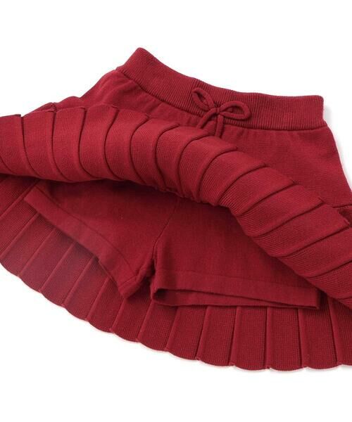 SLAP SLIP / スラップ スリップ ミニ・ひざ丈スカート | 【ウォッシャブル加工】リボンチャーム付きニットプリーツスカパン(90~130cm) | 詳細7