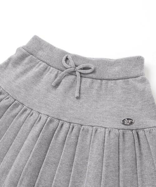 SLAP SLIP / スラップ スリップ ミニ・ひざ丈スカート | 【ウォッシャブル加工】リボンチャーム付きニットプリーツスカパン(90~130cm) | 詳細10