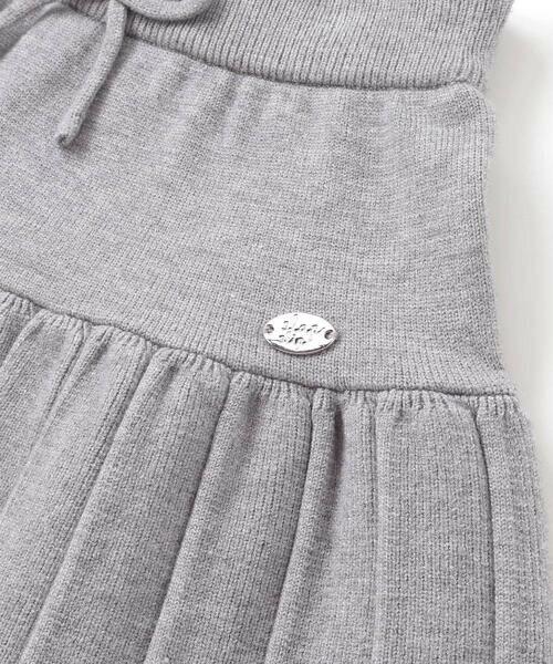 SLAP SLIP / スラップ スリップ ミニ・ひざ丈スカート | 【ウォッシャブル加工】リボンチャーム付きニットプリーツスカパン(90~130cm) | 詳細11