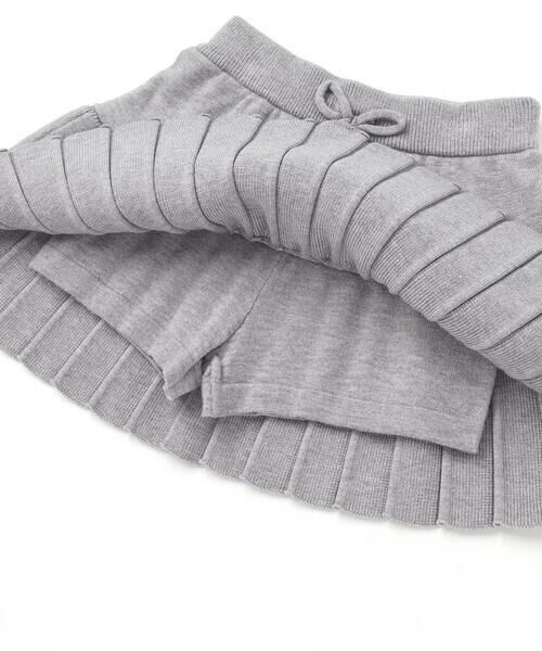 SLAP SLIP / スラップ スリップ ミニ・ひざ丈スカート | 【ウォッシャブル加工】リボンチャーム付きニットプリーツスカパン(90~130cm) | 詳細13