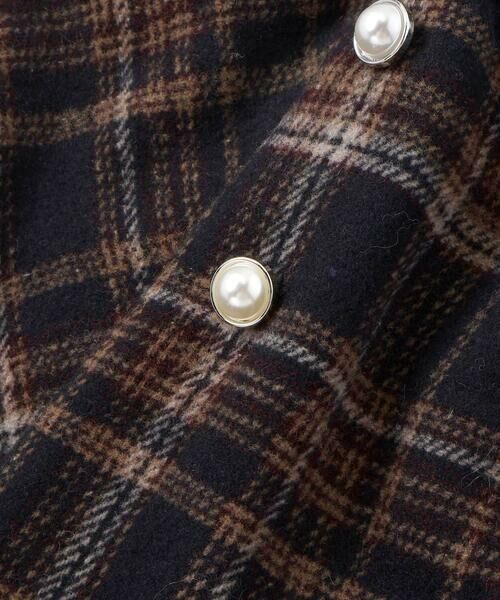 SLAP SLIP / スラップ スリップ ミニ・ひざ丈スカート | 【お揃い】ファー切替チェック台形スカート(90~130cm) | 詳細4