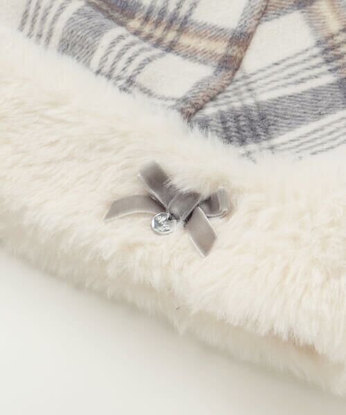SLAP SLIP / スラップ スリップ ミニ・ひざ丈スカート | 【お揃い】ファー切替チェック台形スカート(90~130cm) | 詳細13