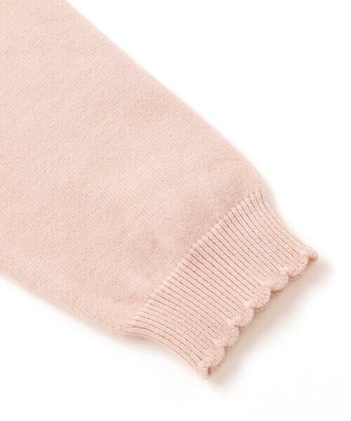 SLAP SLIP / スラップ スリップ ニット・セーター | 【ウォッシャブル加工】クマウサギアニマルモチーフ縁スカラップニットトップス(80~130cm) | 詳細14