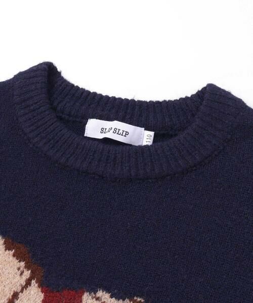 SLAP SLIP / スラップ スリップ ニット・セーター | ウマクマネコアニマルモチーフニットトップス(80~130cm) | 詳細10