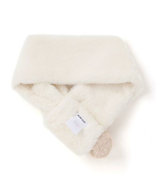 SLAP SLIP / スラップ スリップ マフラー・ショール・スヌード・ストール | ネコウサギクマアニマルモチーフふわふわファーマフラー | 詳細2