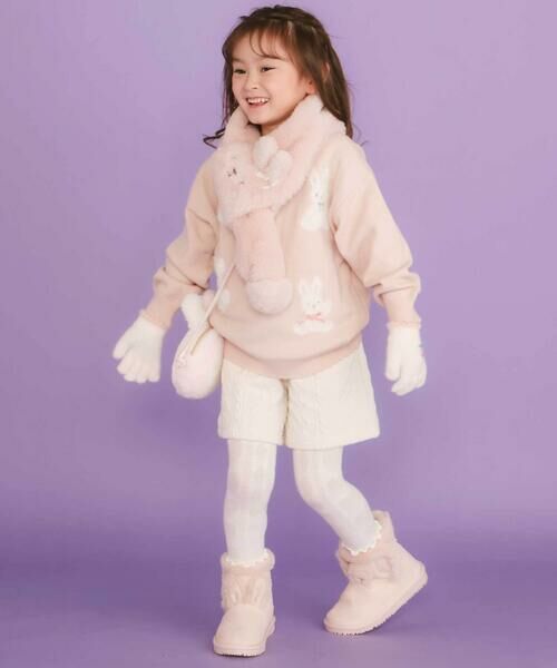 SLAP SLIP / スラップ スリップ マフラー・ショール・スヌード・ストール | ネコウサギクマアニマルモチーフふわふわファーマフラー | 詳細4