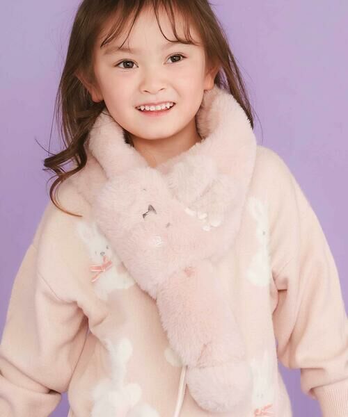 SLAP SLIP / スラップ スリップ マフラー・ショール・スヌード・ストール | ネコウサギクマアニマルモチーフふわふわファーマフラー | 詳細5